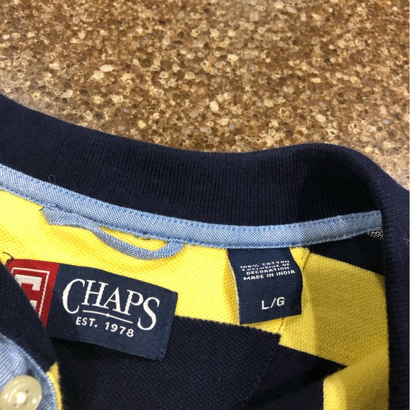 Chaps Polo Men’s Shirt Large - Picture 5 of 6